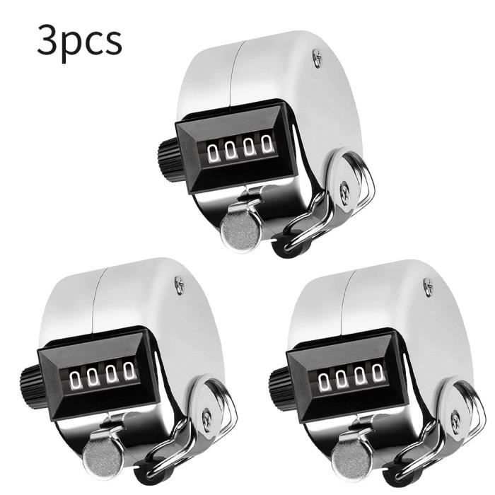 Compteur Mécanique 4 Clés GOGO - Support De Comptoir Robuste Pour Inventaire Et Événements