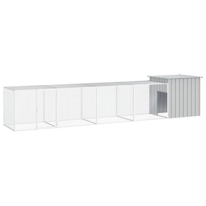 Meilleurs prix pour Cage pour poules - SALUTUYA - BD2093 - Acier galvanisé - 500x91x100 cm - 3 cages dextension