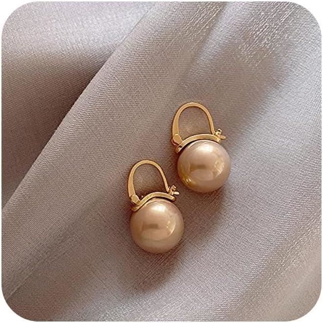Boucles D'oreille Perles Vintage Marque PM - Occasion
