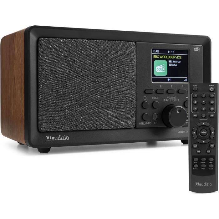 Ehskzjh Padova Radio Dab+ Avec Bluetooth - Bois, Avec Fonction Réveil ...