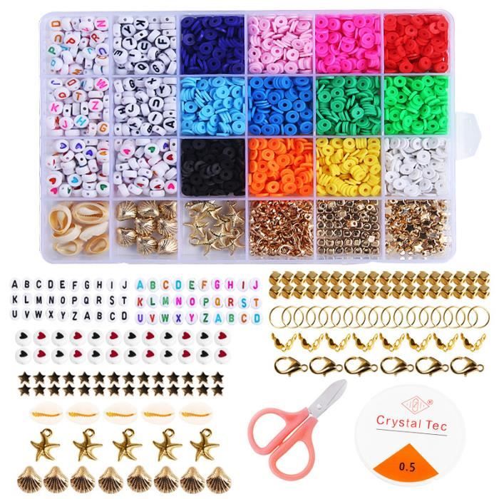 3006 Pièce Perles pour Bracelet, Perles de Rocaille, 6mm Perles pour Bijoux, l'artisanat, la décoration Artisanale Bricolage