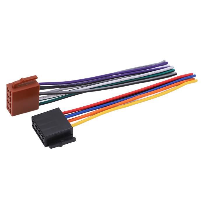 50 Pièces Connecteurs ISO Autoradio - Terminaux à Sertir 0.5-1mm² Pour Haut-Parleurs Voiture