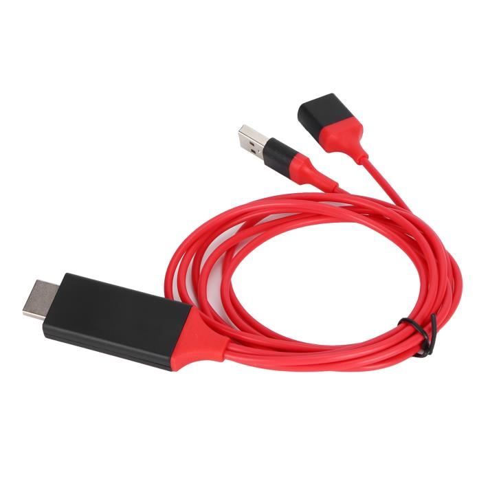 Sonew Câble adaptateur 1080P Téléphone portable vers TV 1080P universel HDMI HDTV pour câble adaptateur AV pour tablette de