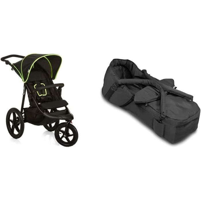 Hauck Poussette 3 Roues Runner Grandes Roues Pneumatiques Tout