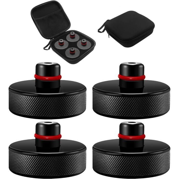 Protection Cric Hydraulique Anti-glisse 2 Tampons Caoutchouc Pour Cric Voiture - Support De Levage 5 Tonnes - Protection Anti-dérapante - Universel Coussin Caoutchouc Cric 5 Tonnes