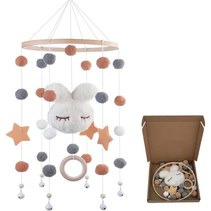 Mobile Musical Weinsamkeit Pour Lit Bébé - 150 Berceuses, Veilleuse, Projecteur - Télécommande - Pour 0 à 6 Mois