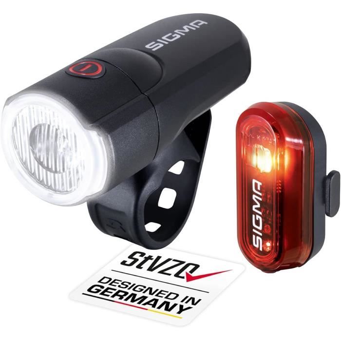 Dilwe Phare avant vélo puissant et ultra lumineux à piles pour cyclisme