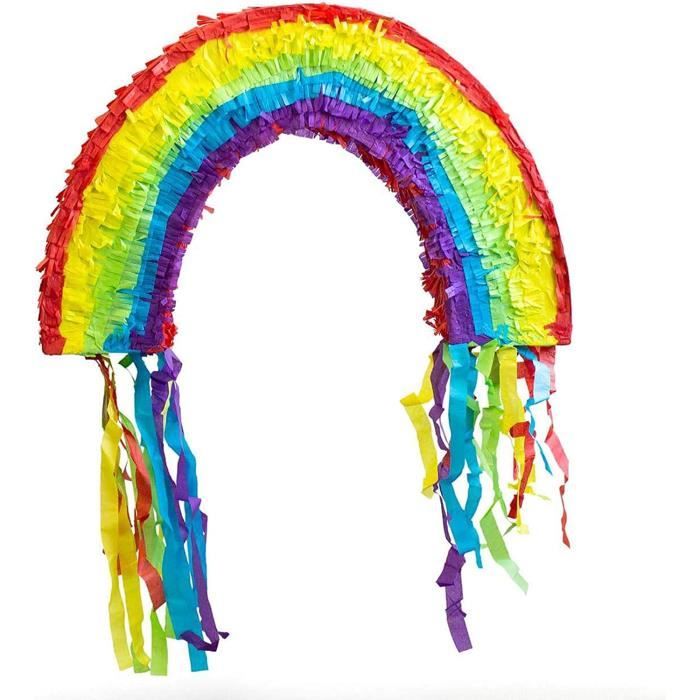 Pinata Arc-en-Ciel Party Factory – 58 X 10 X 37 Cm – Jeu D'Anniversaire Enfants Avec Surprises