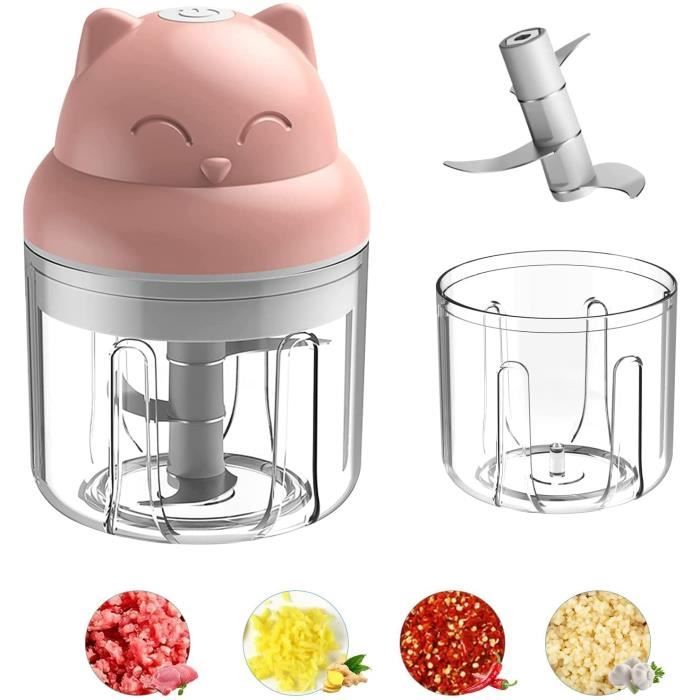 Mini hachoir électrique portable, broyeur à nourriture USB pour légumes, viande et aliments pour bébés - Electroménager