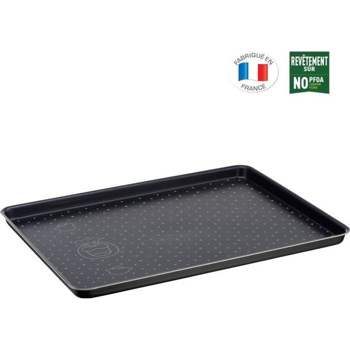 Tefal - plaque à pâtisserie 38x28cm j5547002 - perfect bake - Conforama