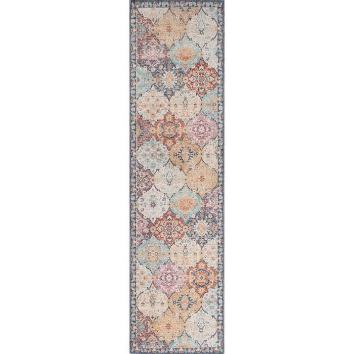 Tapis dextérieur - THE CARPET - Palma - Résistant aux intempéries - Multicolore - 080x300 cm