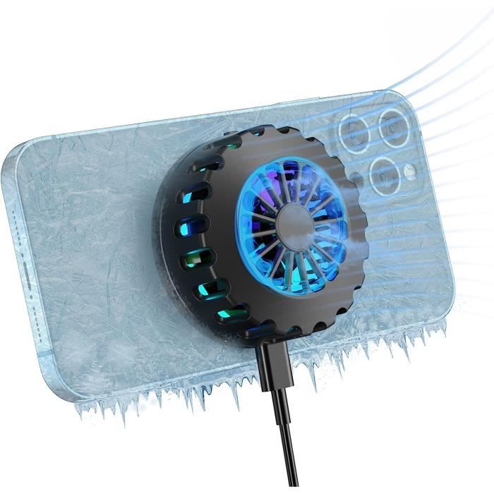 Refroidisseur Téléphone Portable Semi-Conducteur RVB - Ventilateur Clip Pour Jeux Et Vidéo