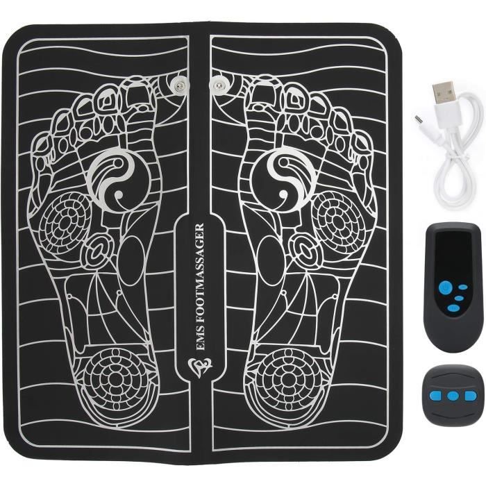 Masseur De Pieds électrique EMS - 8 Modes, 19 Intensités, Rechargeable USB, Soulagement