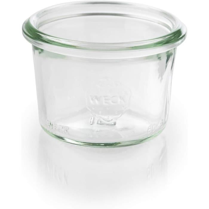 Lot De 6 Bocaux Weck Cylindriques 600 Ml – 21 Cm Haut – Fabriqués En Allemagne – Conservation Jus, Légumes, Sauces & Confitures