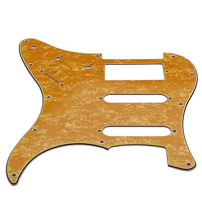 Pickguard Guitare électrique Autocollant - Motif Vigne Blanche - 128 Mm - Protection Et Décoration Pour Guitare - 8