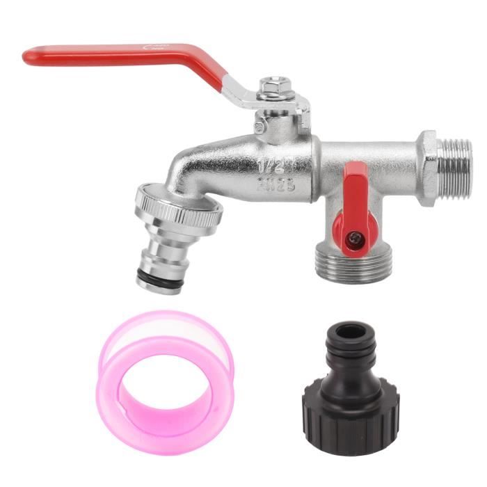 Robinet Extérieur Universel 1/2'' Et 3/4'' Anti-Gel - Avec Raccords Et Joints Gratuits