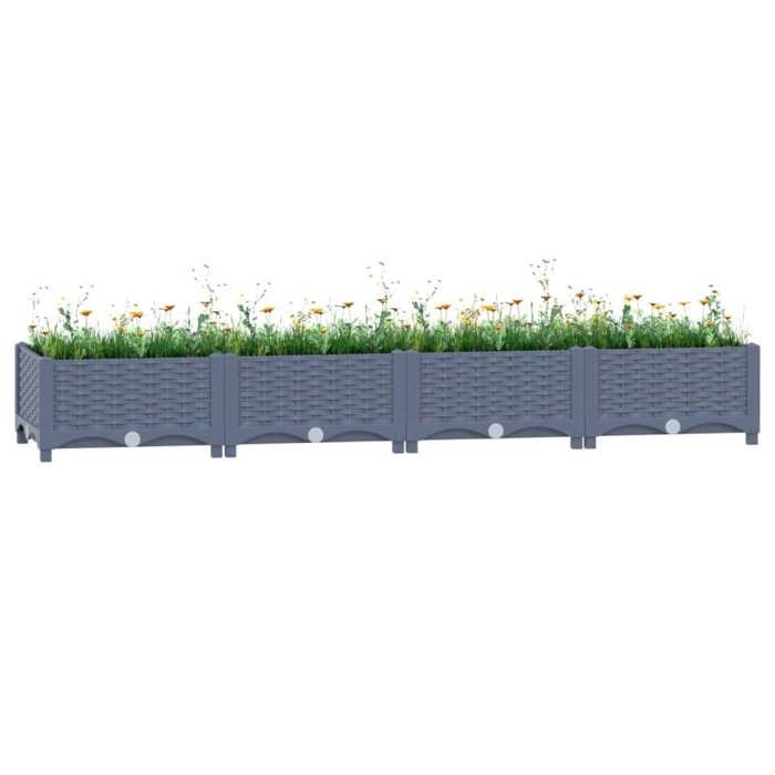vidaXL Lit surélevé de jardin 160x40x45 cm Acier galvanisé