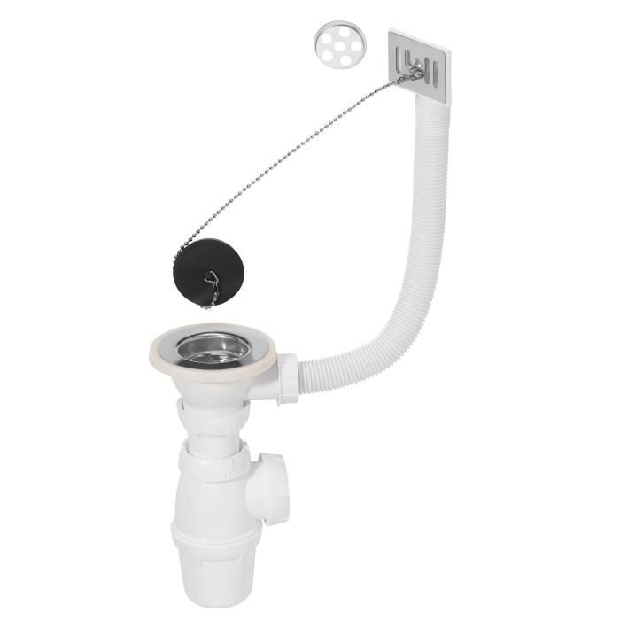 Wirquin Ensemble Vidage Sp3215 Evier A 1 Bac O 60 Mm Avec Trop Plein Achat Vente Siphon De Lavabo Ens Vidage 34150001 Cdiscount