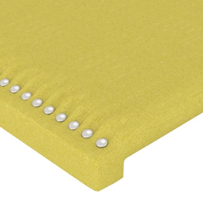 Tête De Lit Tissu Gris Foncé Avec Oreillers Intégrés 147x23x78/88 Cm