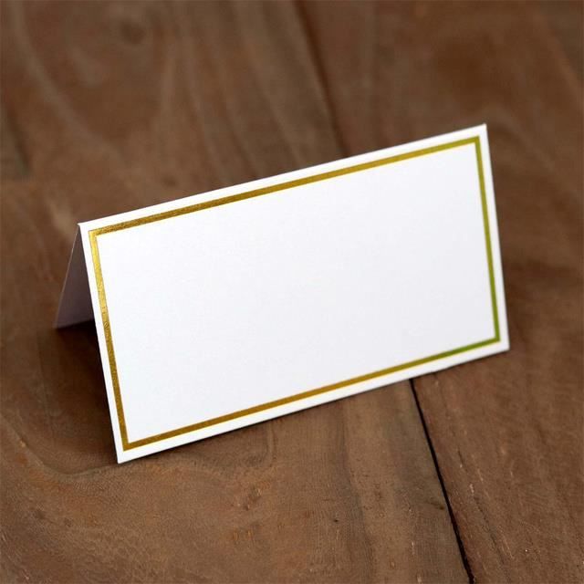 Carte d'invitation,5Cartes avec nom en dentelle blanche, 50 pièces