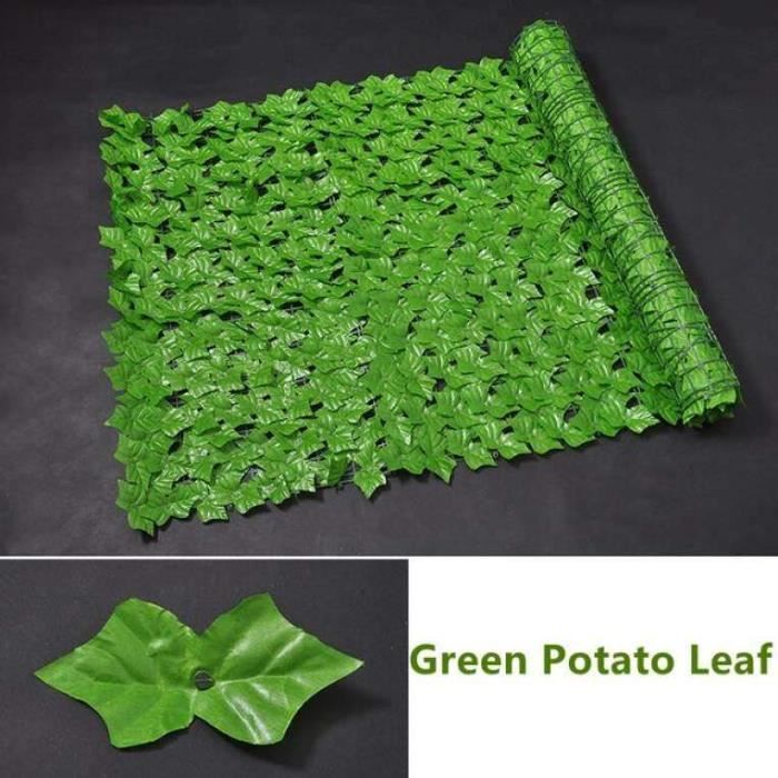 Patio - Paradise Rouleau De Clôture De 99,1 X 496,2 Cm Avec Feuilles De Lierre Artificielles, 1 Rouleau De Haie De Vigne Artificielle, Décoration Extérieure, Jardin, Cour, Clôture