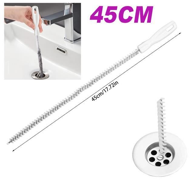 Lot De 2 Brosses De Drainage 1m - Nettoyeur Flexible Pour Canalisations, Tuyaux Et Aquariums