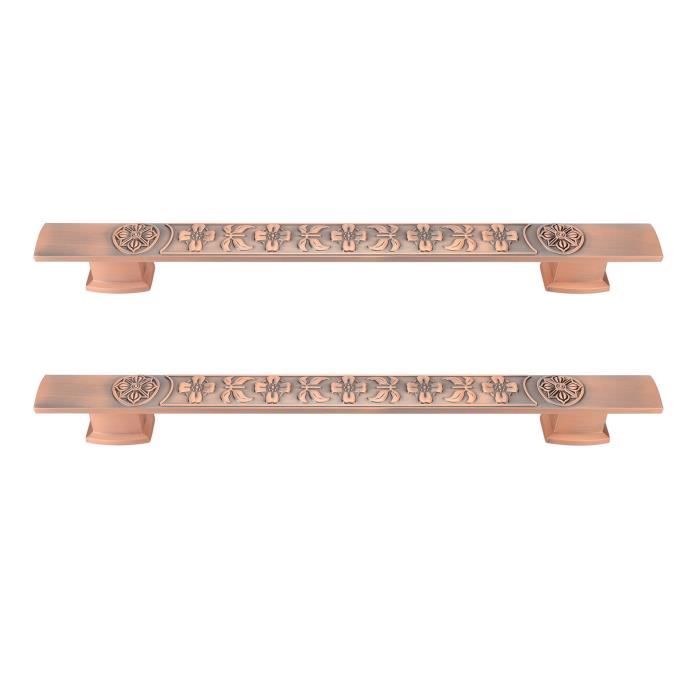 Zerone Poignées de porte push rétro 2 pièces poignées de porte rétro en ...