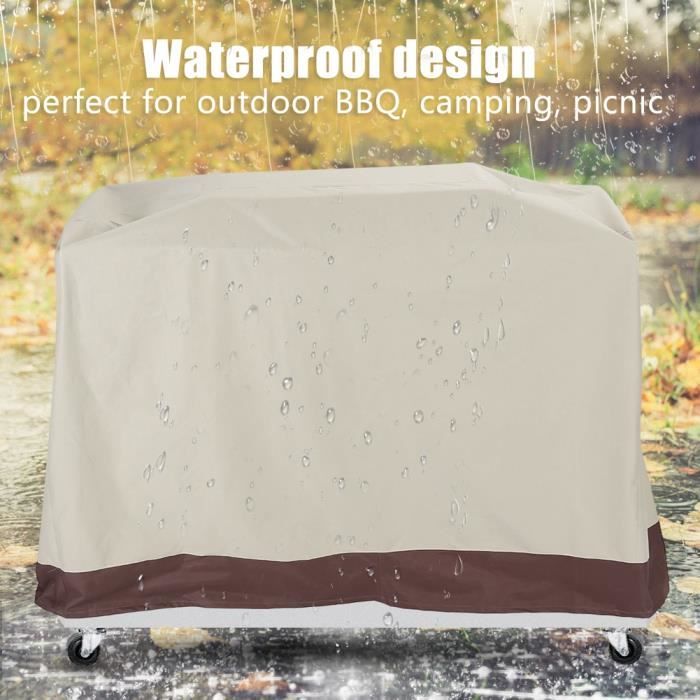 Housse Barbecue, Couverture De Barbecue À L'Eau Extérieure Imperméable À Charbon De Charbon De