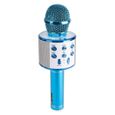 Microphones karaoké MAX KM01 - Kit de 2 - Bleu-1