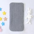 XJYDNCG Nid d'ange - Couverture de réception tricotée pour bébé - Convient pour 0-6 mois - gris 15-1