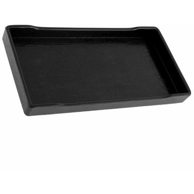 Plateau De Service En Bois Noir - Dimensions 22x12x2 Cm, Pour Thé, Café, Fruits, Snacks