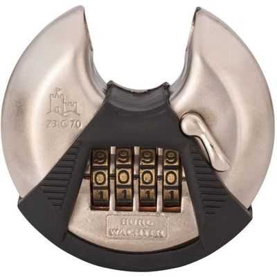 Cadenas Burg-Wächter Alutitan - Manille 3.7mm - Aluminium Renforcé - 2 Clés Incluses - Haute Sécurité
