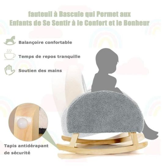 Fauteuil Enfant Superman En Velours Bleu - 50x40x54 Cm - Charge 50kg - Pour 18 Mois à 5 Ans - Dossier Ergonomique