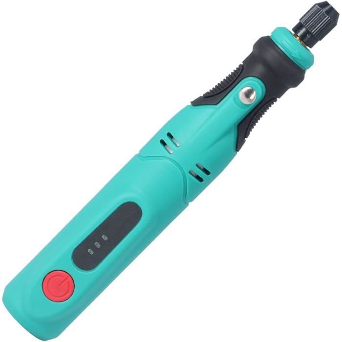 Mini Meuleuse Stylo Sans Fil 10W - 3 Vitesses, Prise Confortable, Idéale Pour Sculpture, Polissage Et Nettoyage