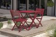 Chaise de jardin pliante en aluminium rouge carmin-2