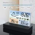 Station météo avec écran couleur LCD et capteur de température intérieure-extérieure-2