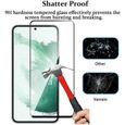 [2 Pièces] Verre Trempé pour Samsung Galaxy S22 Plus - Protection Intégrale 3D avec Bordures Noir-2