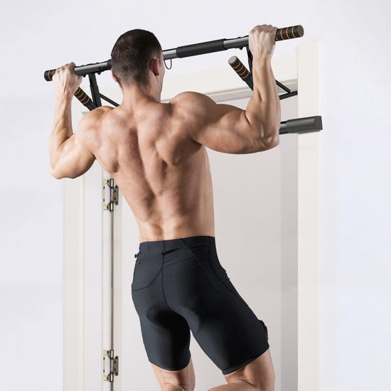 Barre De Traction Réglable En Hauteur, De Forme Ergonomique Et Durable Eaglefit Schwarz 100 Cm