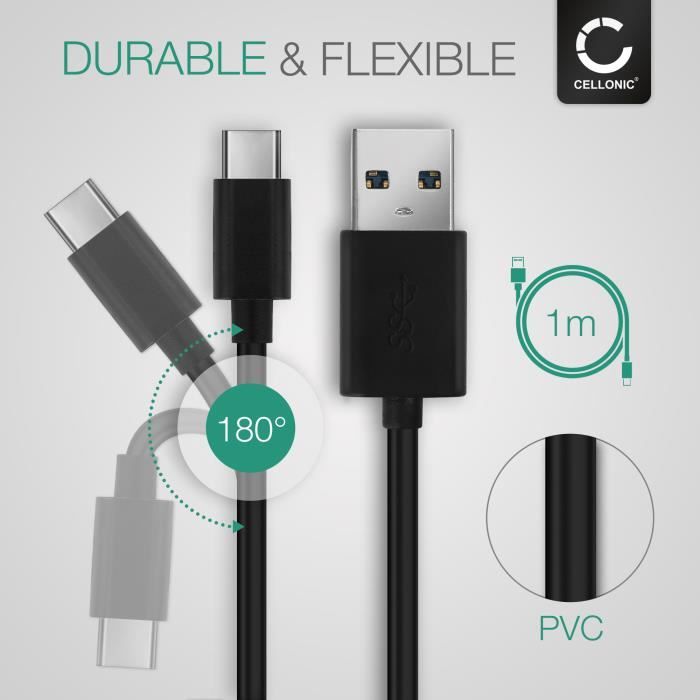 Câble Charge / Data USB C Type C pour Canon EOS 1D X III EOS M6 II EOS R Ra  RP PowerShot G5 X II G7 X III
