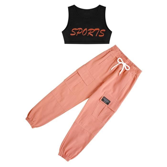 Ensemble Jogging Fille Cher Été Enfant En Bas âge Filles à Manches Courtes Arc-en- T-Shirt Hauts Coeur Imprimé Pantalons De Sport Enfants Tenues Pour 2 à 12 Ans Tailleur Fille Ensemble Pantalon