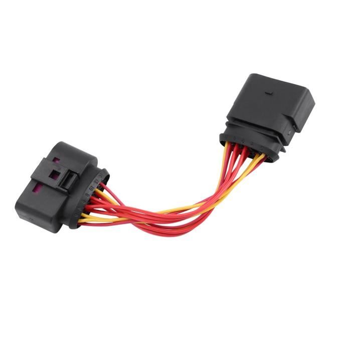 Adaptateur Faisceau Phare 10 à 14 Broches - Référence 1J0 973 835/737, Pour Audi A1, A4, A6, VW Golf, Passat...