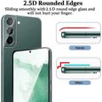 [2 Pièces] Verre Trempé pour Samsung Galaxy S22 Plus - Protection Intégrale 3D avec Bordures Noir-3