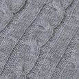 XJYDNCG Nid d'ange - Couverture de réception tricotée pour bébé - Convient pour 0-6 mois - gris 15-3