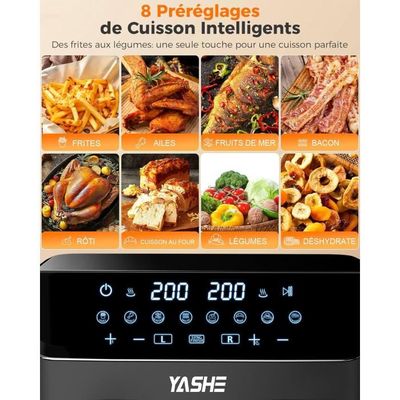 Test EUARY Air Fryer 9L : Friteuse Xxl Sans Huile Avec écran Tactile Et 12 Programmes