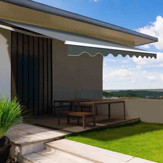 Store Banne Manuel Gris Anthracite 2 95 X 2 M Gris Cdiscount Jeux Jouets