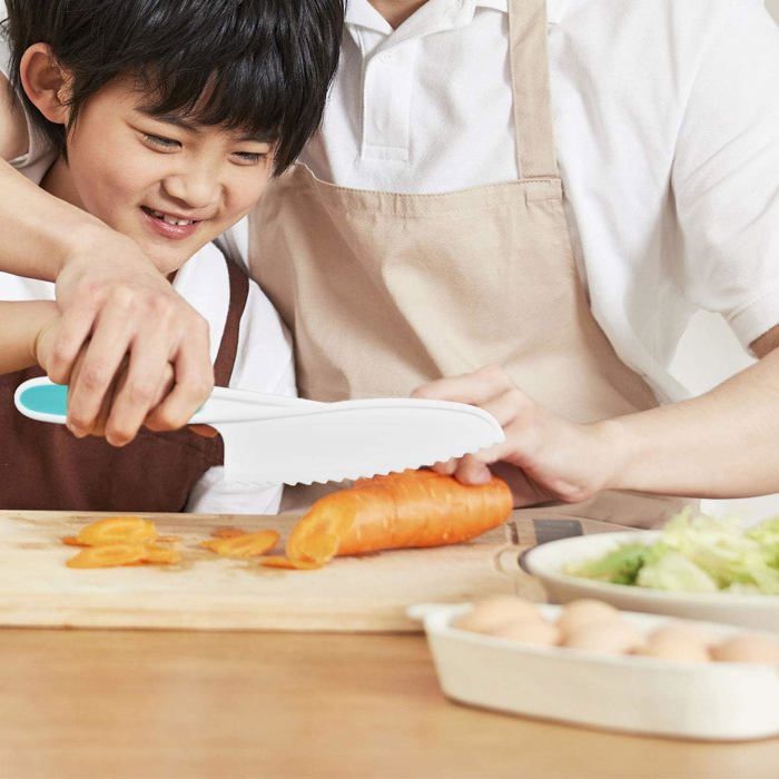 Curious Chef – Set De 3 Couteaux Nylon Pour Enfants – Vrais Outils De Cuisine, Sécurisés, Dès 4 Ans