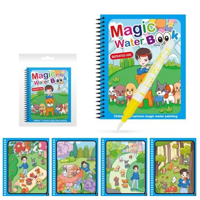 Dessin animé magique peinture à l'eau livre de coloriage avec stylo ensemble enfants enfant éducation enseignement bricolage croquis dessin Graffiti bande dessinée Album 21 Dessin animé magique peinture à l'eau livre de coloriage avec stylo ensemble enfants enfant éducation enseignement bricolage croquis dessin Graffiti bande dessinée Album 21