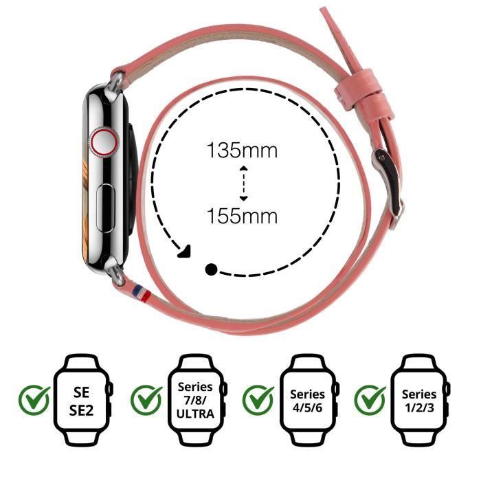 Tous les bracelets Apple Watch Cuir Made in France - Eternel