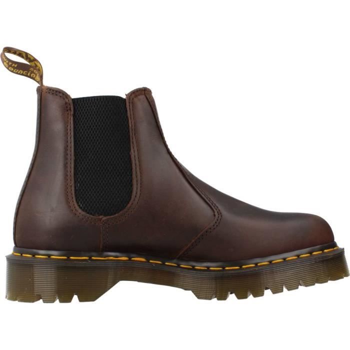 Bottine Boots Dr. Martens 126908 Marron pour Homme Dessus Tige Textile Marron Cdiscount Chaussures