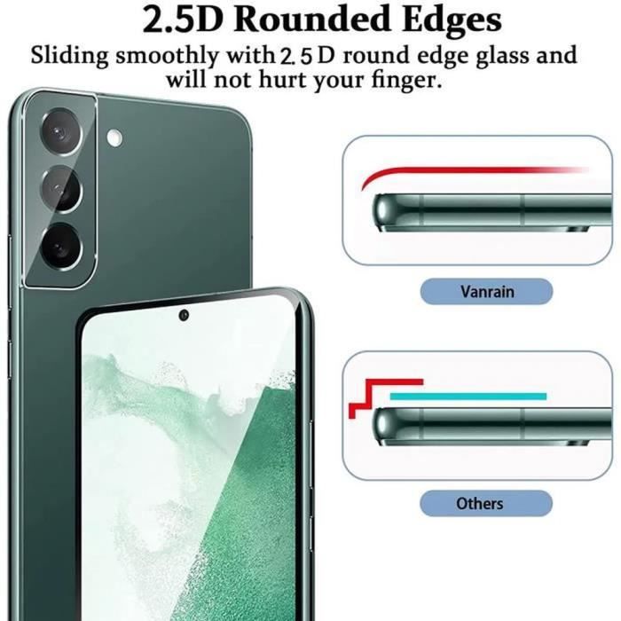 Verre trempé incurvé pour Samsung S22 Ultra + Verre trempé camera arrière  protecteur - 9H Film Protection en Verre Trempé -Yuan - Cdiscount Téléphonie
